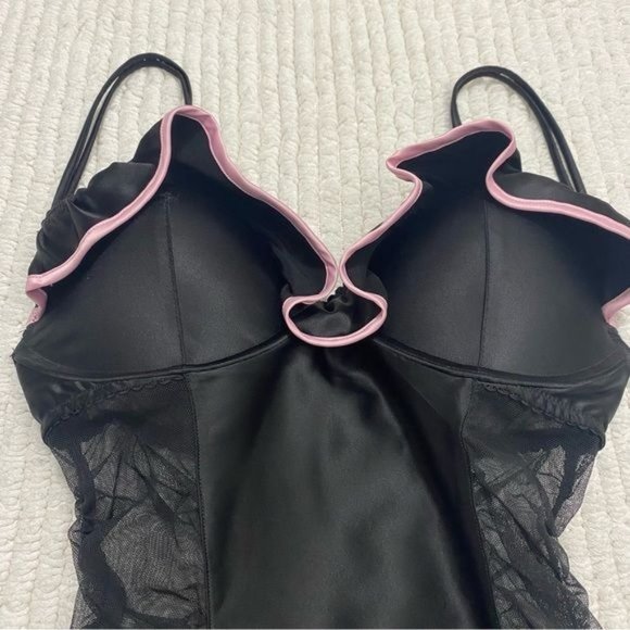 Victoria’s Secret Sexy Little Things Chemise Baby Doll Black Size 34‎ C - Picture 3 of 12